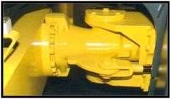 Articulated steering joint of a road roller